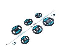 Disque de musculation et barre Livepro Bleu 20 kg Unisex
