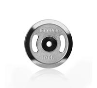 Hammer Disque de musculation 30 mm Argenté 10 kg Unisexe