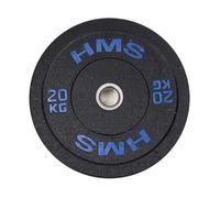 Disque de musculation - HMS - HTBR20 - 20 kg - Caoutchouc - Olympique