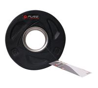Disque de musculation Pure2Improve - 1,25 kg - Noir - Musculation - Haltérophilie