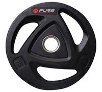Pure2Improve Disque de musculation 15 kg Noir Unisexe