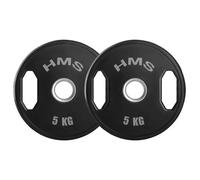 Disque de musculation revêtue de caoutchouc HMS TOG05 Olimpijski Noir 2x5 kg