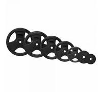 Softee Rubber Coated 15kg Plate Noir 15 kg