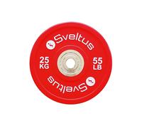 Disque de musculation Sveltus Olympique Compétition Rouge 25 kg Unisex