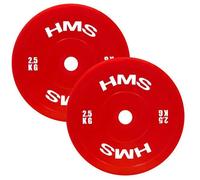 Disque de musculation TPP technique olympique HMS TPP02 PE (x2) Rouge 2,5 kg