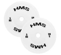 Disque de musculation TPP technique olympique HMS TPP05 PE (x2) Blanc 5 kg
