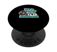 Disque de Musique drôle Bande sonore de Dessin animé PopSockets PopGrip Adhésif