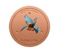Disque de nettoyage pour abreuvoir à oiseaux - 10 cm de diamètre avec support à trois points - Disque de nettoyage pour abreuvoir à oiseaux en cuivre - Pour femmes, mamans, jardinières, amateurs de