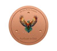 Disque de nettoyage pour abreuvoir à oiseaux - 10 cm de diamètre avec support à trois points - Disque de nettoyage pour abreuvoir à oiseaux en cuivre - Pour femmes, mamans, jardinières, amateurs de