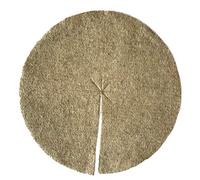Disque de paillage en fibres de chanvre, mulch-disk, 100 pièces, diamètre : 30 cm, 5 mm d‘épaisseur, tapis de protection des plantes, tapis de protection contre les mauvaises herbes, tapis de protection pour l’hiver, 100 % biodégradable, fabriqué à partir d‘une matière première renouvelable, écologique et locale, convient aux parterres et pots de fleurs