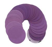 Disque de polissage - 60 pièces de tampon de polissage pour outils rotatifs, cercles de ponçage et résistants à l'humidité, kit de lissage de surfaces sèches et humides | Support de ponçage