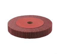 Disque de polissage à lamelles en fibre de nylon de 15,2 cm et 20,3 cm, roue de polissage abrasive non tissée, grain 320, pour enlever la rouille du métal et la peinture, ponçage à sec et travail de