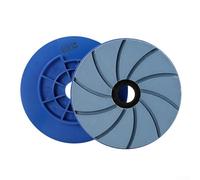 Disque de polissage anti-escargot de 15,2 cm pour sol en béton avec bord biseauté, compatibles avec les machines à éclaboussures automatiques pour marbre et granit (grain 400)