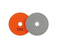 Disque de polissage diamanté électroplaqué 10 cm (4 pouces) for le ponçage du granit et marbre, compatible avec les outils Dremel offrant une grande flexibilité meulage(Grit 200)