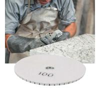 Disque de polissage diamante rond de 4 pouces pour granit, marbre, outil de polissage humide (100#)
