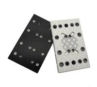 Disque de polissage électrique, tampon de ponçage carré, disque de protection adhésif pour tampon d'interface souple 130x80mm 12 trous pour Festool RTS 400 REQ