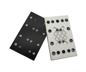Disque de polissage électrique, tampon de ponçage carré, disque de protection adhésif pour tampon d'interface souple 130x80mm 12 trous pour Festool RTS 400 REQ