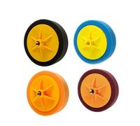 Disque de polissage éponge de 150 mm pour support fileté M14, grain moyen et fin pour détails de voiture, pierre, bois et métal (violet)