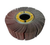 Disque de polissage non tissé 165 mm for acier inoxydable et métal - Disque à lamelles en tissu abrasif grain 60/80 for finition(80grit)