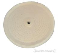 Disque de polissage - SILVERLINE - 150 mm - 40 couches de coton - couture en spirale