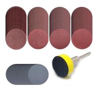 Disque de ponçage 1 pouce 25 mm, 101 pièces, papier abrasif, tampon de polissage pour outils abrasifs, ensemble de tampons de polissage, 101 pièces, HFA, 001