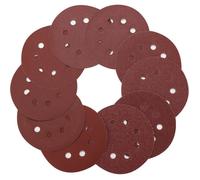 Disque de Ponçage 125mm, 100pcs Disques Abrasifs 40/60/80/100/120/180/240/320/400/800 Grain Taille (8 trous)