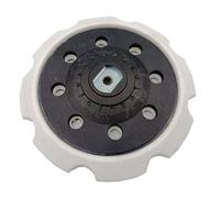 Disque de ponçage A-60791 à 8 trous de 15,2 cm et plaque de support pour ponceuse orbitale, compatible avec polisseuse orbitale aléatoire PC5000C, disque en caoutchouc de 150 mm avec 8 trous