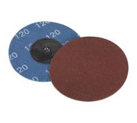 Disque De Ponçage À Changement Rapide Sealey Ø75Mm 120Grains Paquet De 10