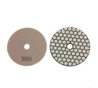 Disque de ponçage en résine de 10,2 cm pour granit, marbre, quartzite, carreaux de pierre avec construction flexible et plusieurs grains pour le polissage (3000#)