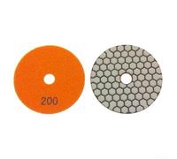 Disque de ponçage en résine de 10,2 cm pour granit, marbre, quartzite, carreaux de pierre avec construction flexible et plusieurs grains pour le polissage (200#)