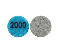 Disque de ponçage humide et sec de 2,5 cm avec plusieurs options de grain pour granit, marbre, béton, terrazzo, travertin, meulage de pierre ou d'affûtage avec meuleuse d'angle (grain 2000)