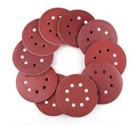 Disque de Ponçage, Lot de 100 Papier de Verre à Fixation en Nylonpour Ponceuse Excentrique Ø 125 mm Disques Abrasifs de 40/60/80/100/120/180/240/320/400/800 (10 disques par taille de grain)