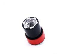Disque de ponçage pour filetage M14, support de plaque de 5,1 x 7,6 cm avec tampon de polissage éponge, accessoire abrasif en PVC rouge pour polissage rotatif (2,5 cm)