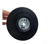 Disque de ponçage pour meuleuse d'angle de 11,4 à 17,8 cm avec nervures de refroidissement en spirale et trous d'air, support en plastique durable et en acier pour disques en fibre de résine, métal