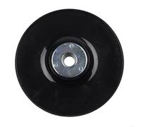 Disque de ponçage pour meuleuse d'angle de 114 à 17,8 cm avec nervures de refroidissement en spirale et écrou de verrouillage pour disques en fibre de résine, compatible avec filetage M14 et 5/8-11