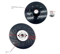 Disque de ponçage pour meuleuse d'angle pour meuleuses de 11,4 à 17,8 cm avec nervures en spirale de refroidissement par air et écrou de verrouillage fileté pour un ajustement sûr (12,7 cm A)