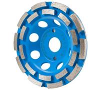 Leman 974 Plateau diamant 2 pistes pour béton 125 x 22,23 mm Hauteur 5 mm