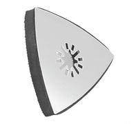 Disque de ponçage triangulaire de 80 mm avec dos en métal pour outil multifonction oscillant, feuille abrasive en acier inoxydable pour fixation d'angle de ponceuse de détail