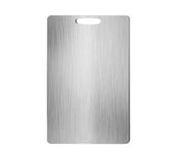 Disque de préparation des aliments en acier inoxydable avec design ergonomique et surfaces lisses hygiéniques, planche à hacher, coupe de cuisine peu encombrante