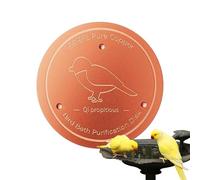 Disque de Purification pour Bain d'oiseaux en Cuivre, Disque De Purification pour Bassin À Oiseaux avec Support À Trois Points De, Accessoires Sécurisés Physiques pour Nettoyer et Nourrir dans Les Ba