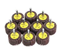 Disque de roue à lamelles de papier abrasif de 10 pièces, roues de polissage de polissage de brosse à haute efficacité de meulage, roue de polissage de ponçage à faible bruit 40x25x6mm