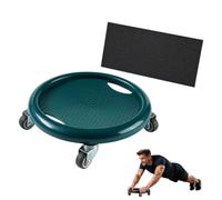 Disque de roue abdominale à 4 rouleaux avec tapis for genoux | Rotation à 360° for brûler les graisses sur tout le corps, glissement doux et silencieux, conception double face