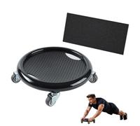 Disque de roue abdominale à 4 rouleaux avec tapis for genoux | Rotation à 360° for brûler les graisses sur tout le corps, glissement doux et silencieux, conception double face