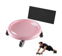 Disque de roue abdominale à 4 rouleaux avec tapis for genoux | Rotation à 360° for brûler les graisses sur tout le corps, glissement doux et silencieux, conception double face