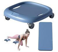 Disque de roue d'exercice - Curseur de noyau abdominal, équipement de fitness à domicile, planche rotative silencieuse | Construction ABS durable, tapis à genoux confortable pour femmes et hommes, ent