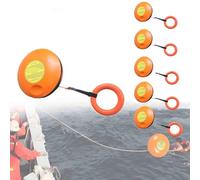 Disque de sauvetage d'urgence avec corde à lancer et anneau de main pour la sécurité de l'eau dans le kayak, le rafting et les activités nautiques