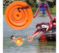 Disque de sauvetage d'urgence - Planche de sauvetage cannelée portable pour lacs et rivières, dispositif de sécurité facile à lancer