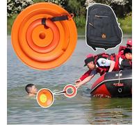 Disque de sauvetage d'urgence - Planche de sauvetage cannelée portable pour lacs et rivières, dispositif de sécurité facile à lancer