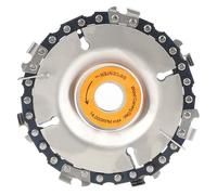 Disque de scie de 4 pouces Lame de coupe à chaîne Disque de scie à découper sur bois pour meuleuse d'angle à trou central de