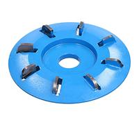 Disque de sculpture sur bois 8 dents, outil de gravure sur bois en acier au carbone, disque de sculpture turbo pour plateau à thé et table basse, fraise haute dureté avec retrait